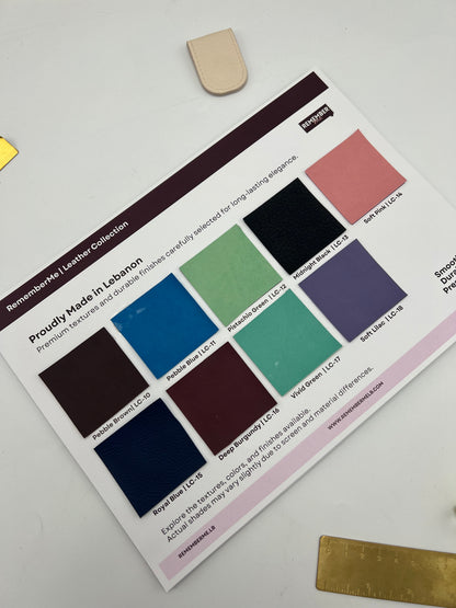 Any Quote + Name Leather Weekly Planner | Agenda