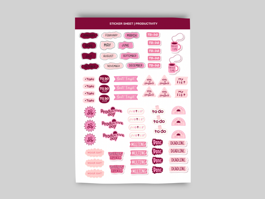 Productivity Sticker Sheet 4.0