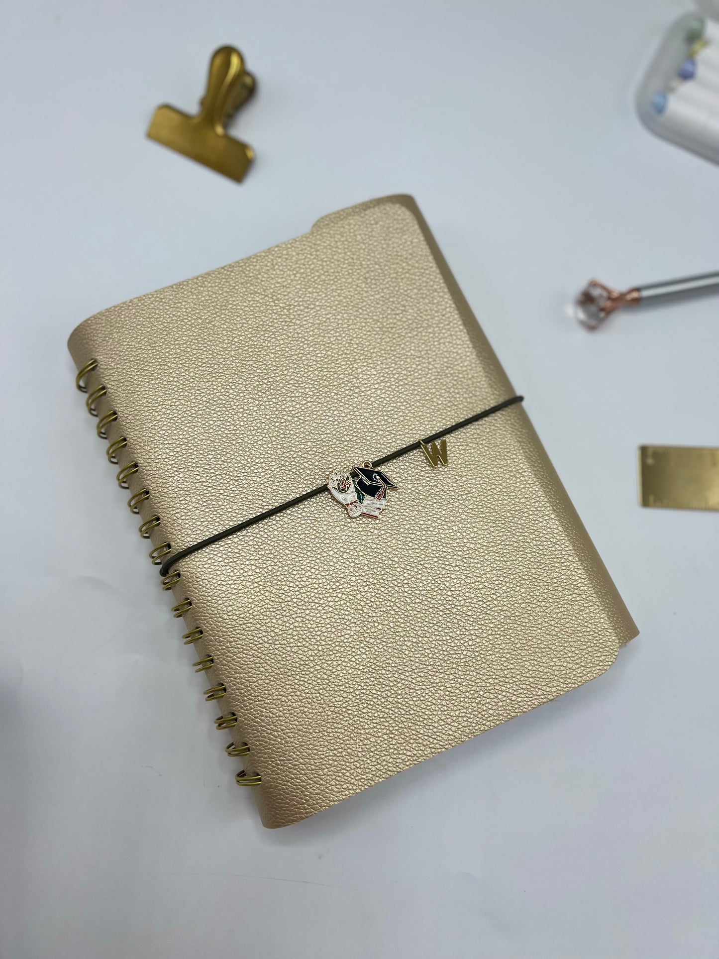 Gold - Leather University Planner