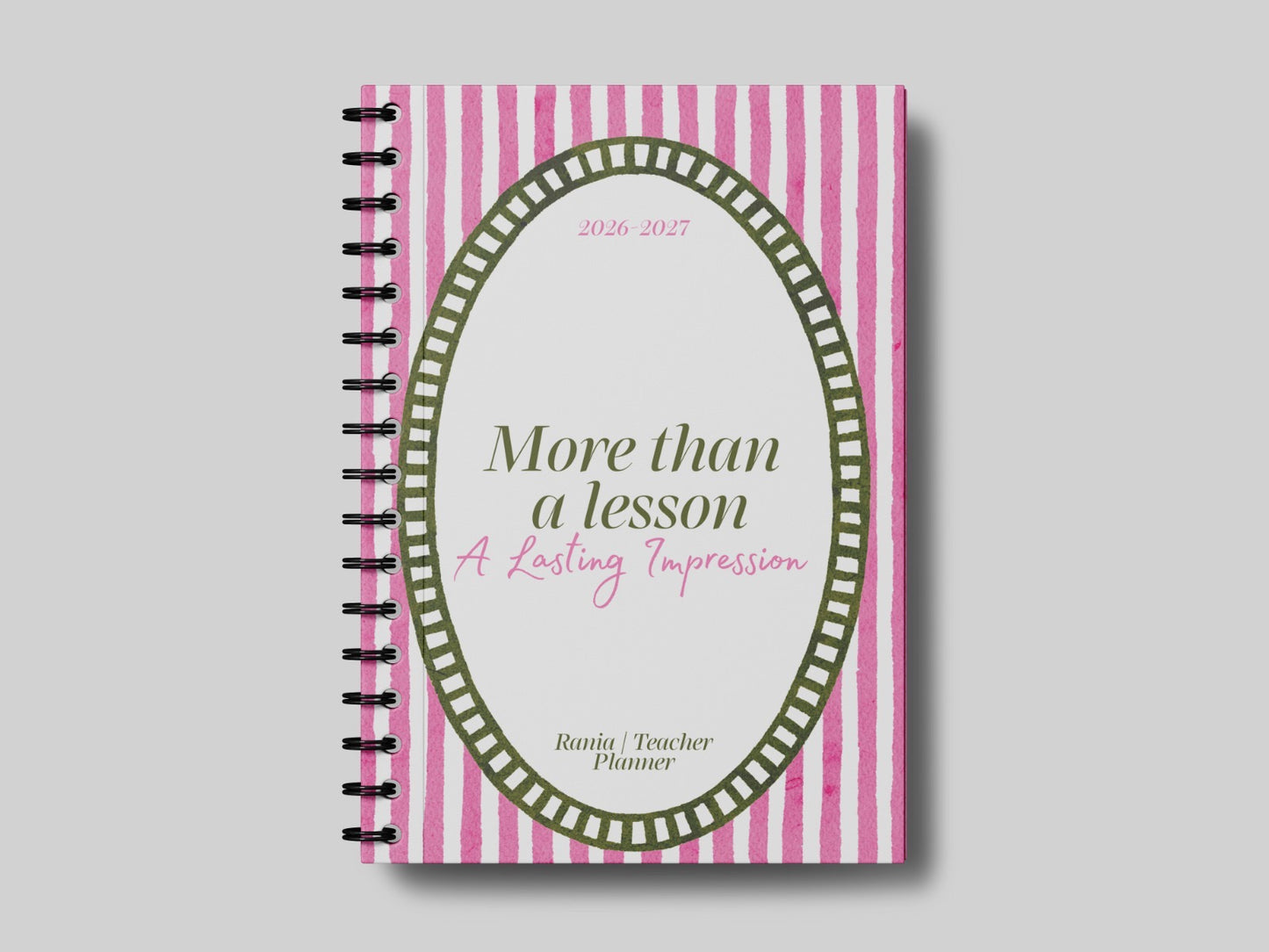 More than a Lesson Pink  - Teacher Planner