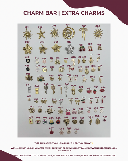 Extra Charms (For Leather Refillable Journals)