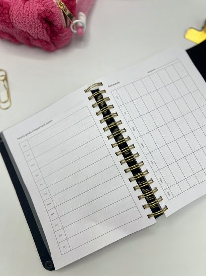 Navy - Leather University Planner