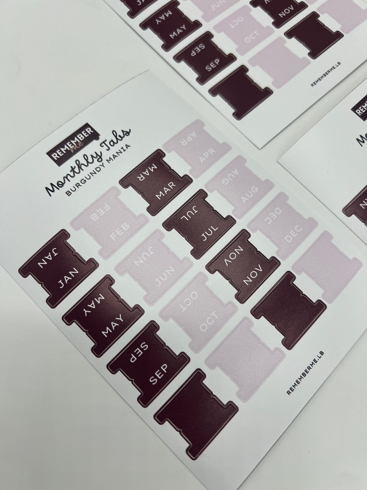 Personalized A5 Monthly Tab Stickers