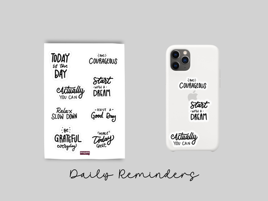 Daily Reminders 3D Stickers