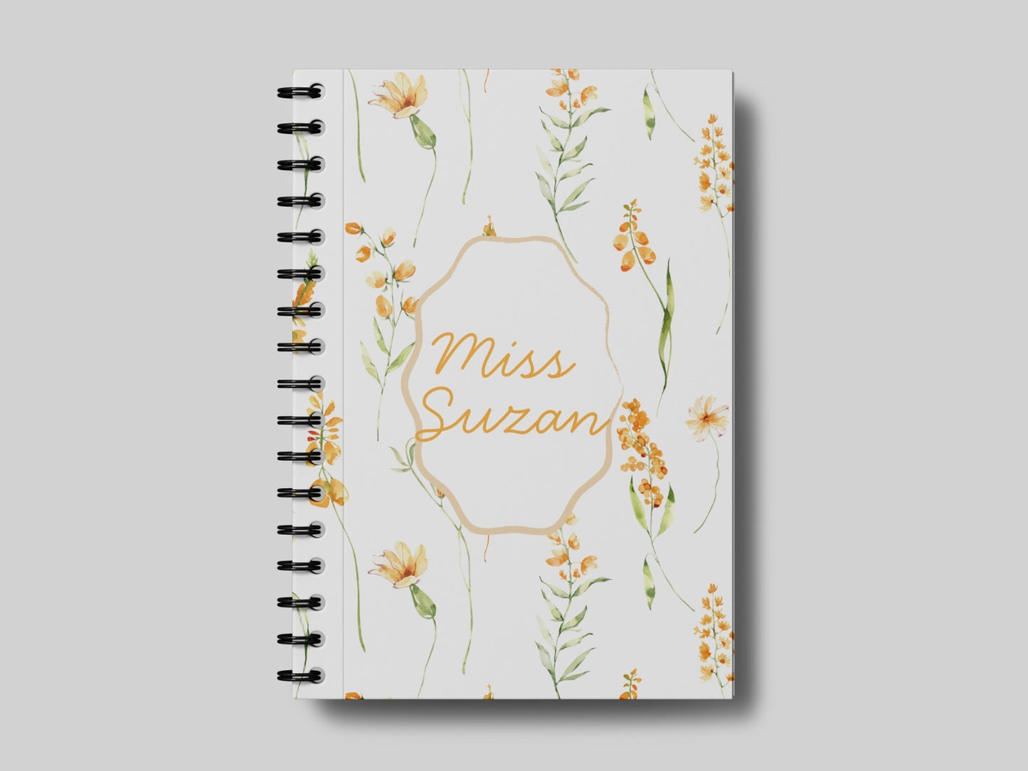 Soft Floral Pattern + Name 5.0 - Teacher Planner