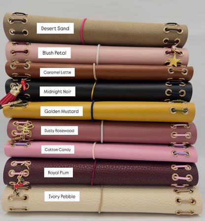 Golden Mustard | A5 Trifold Leather Refillable Journal