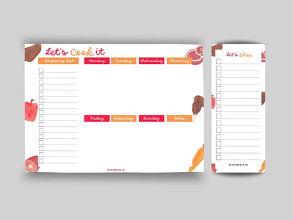 Good Food Good Mood Meal Organizer & Shopping List