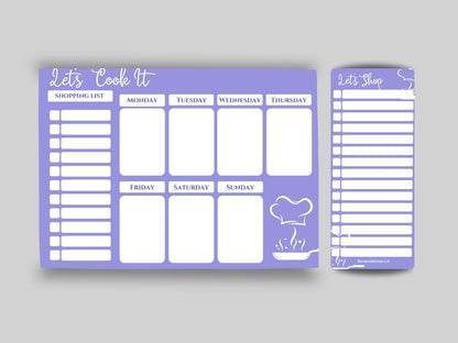 Simple Meal Organizer & Shopping List