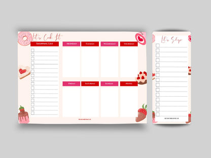 Sweets Meal Organizer & Shopping List