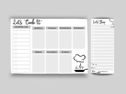 Simple Meal Organizer & Shopping List