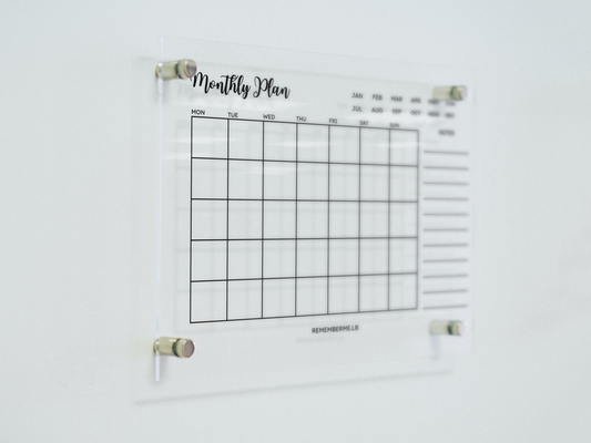 Monthly Plan Plexi Board