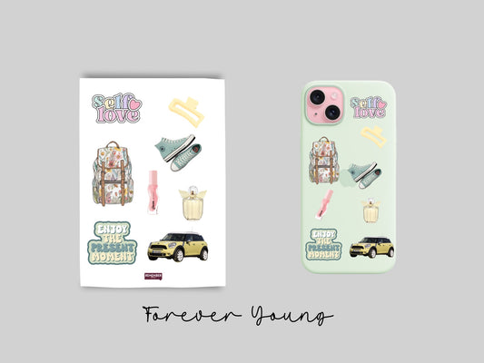 Forever Young 3D Stickers