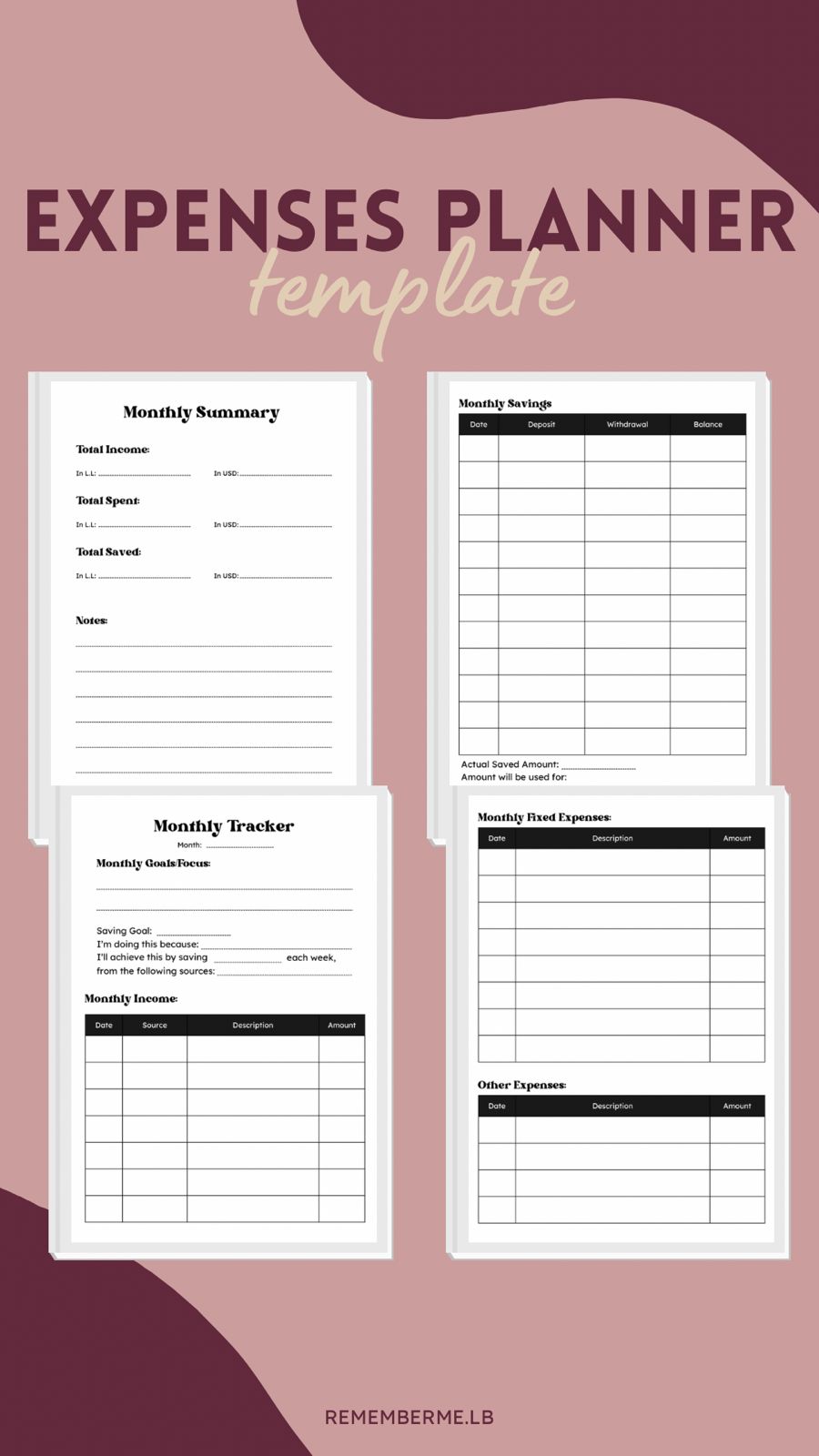 Initials Expenses Tracker