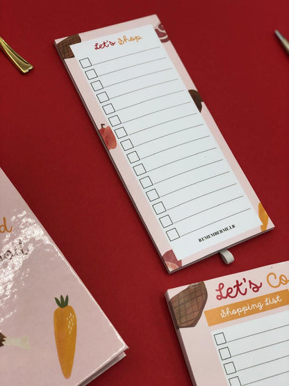 Food Pattern Meal Organizer & Shopping List