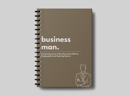 Minimal Business Man University Planner