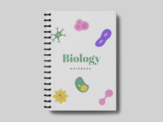 Colorful Biology School Notebook