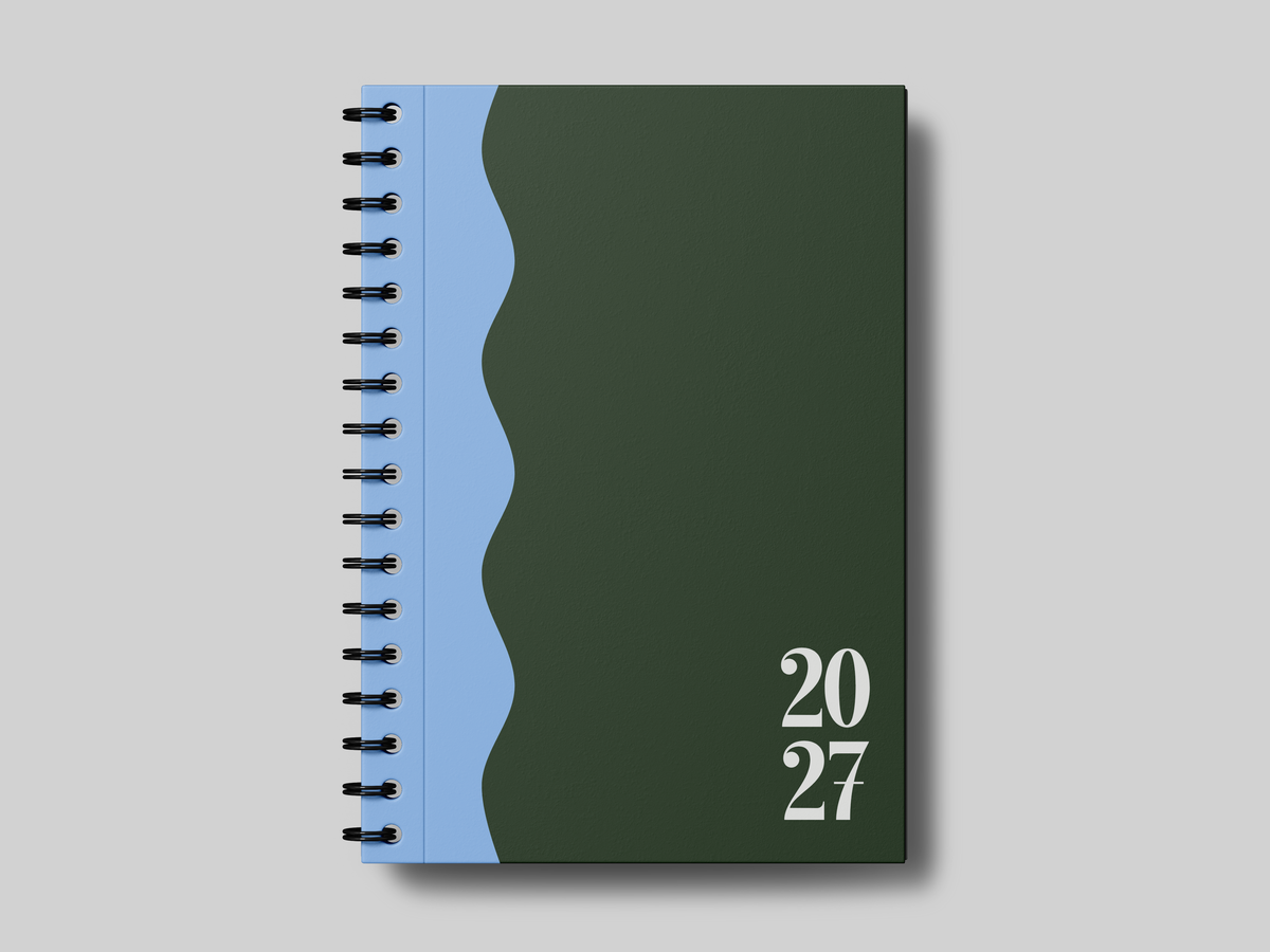 2027 Evergreen Blue Wave - Planner | Agenda