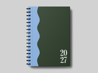 2027 Evergreen Blue Wave - Planner | Agenda