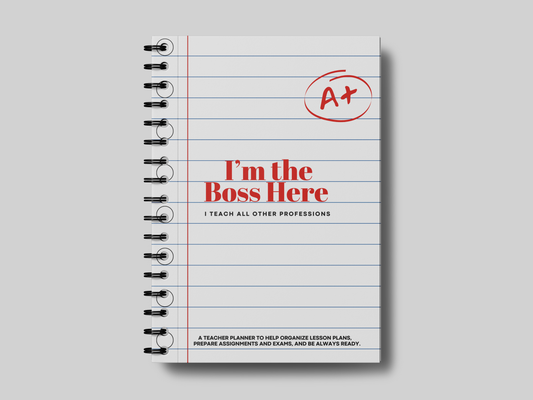 Paper I'm Boss Teacher Planner