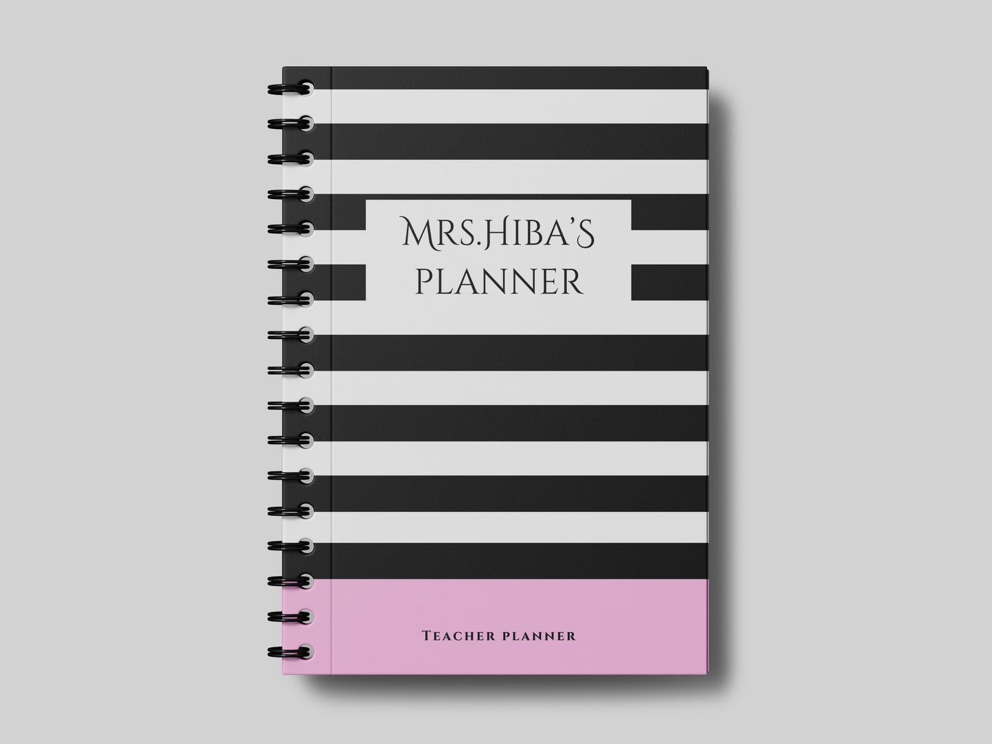 Large Stripes Teacher Planner