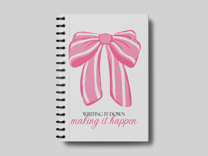 Pinky Bow Making it Happen