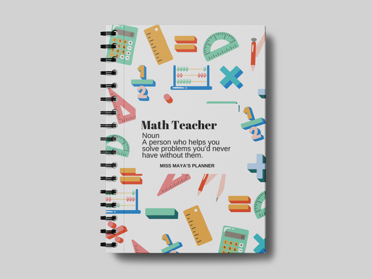 Math Definition Teacher Planner