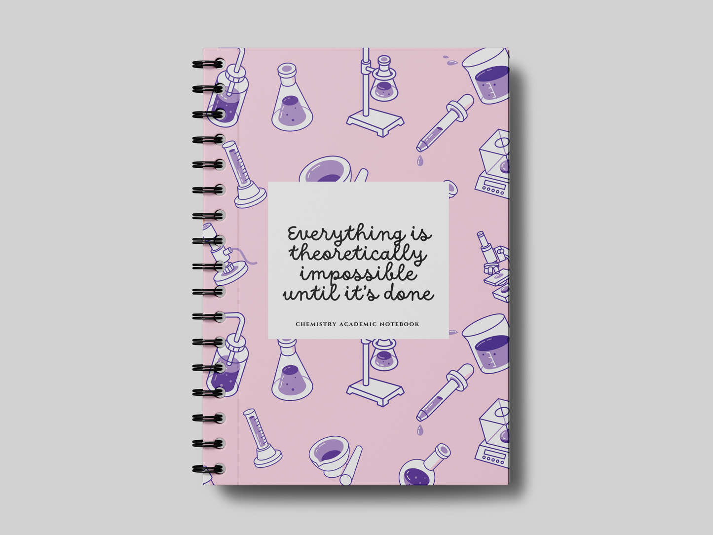 Impossible Chemistry School Notebook