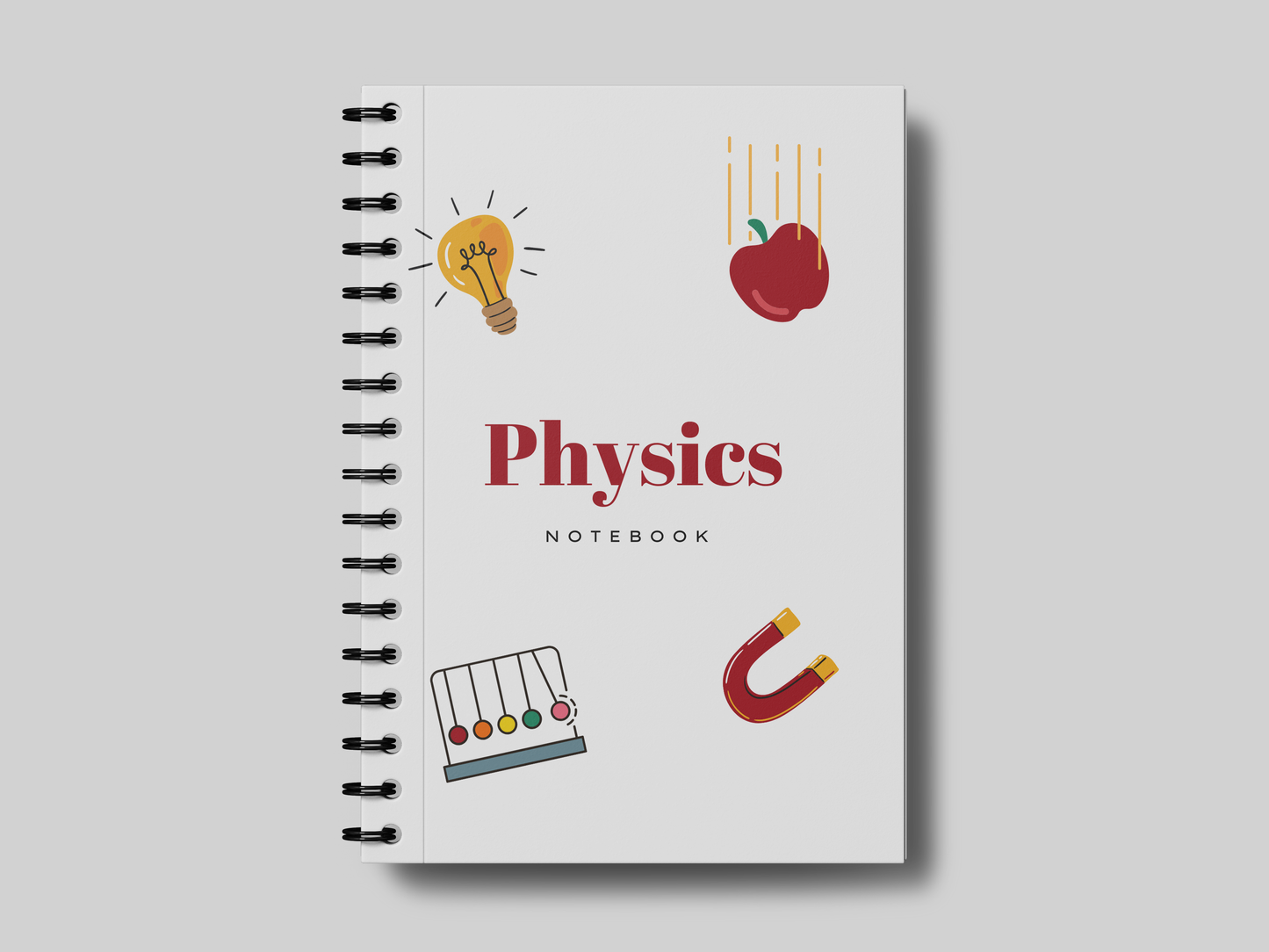 Colorful Physics School Notebook