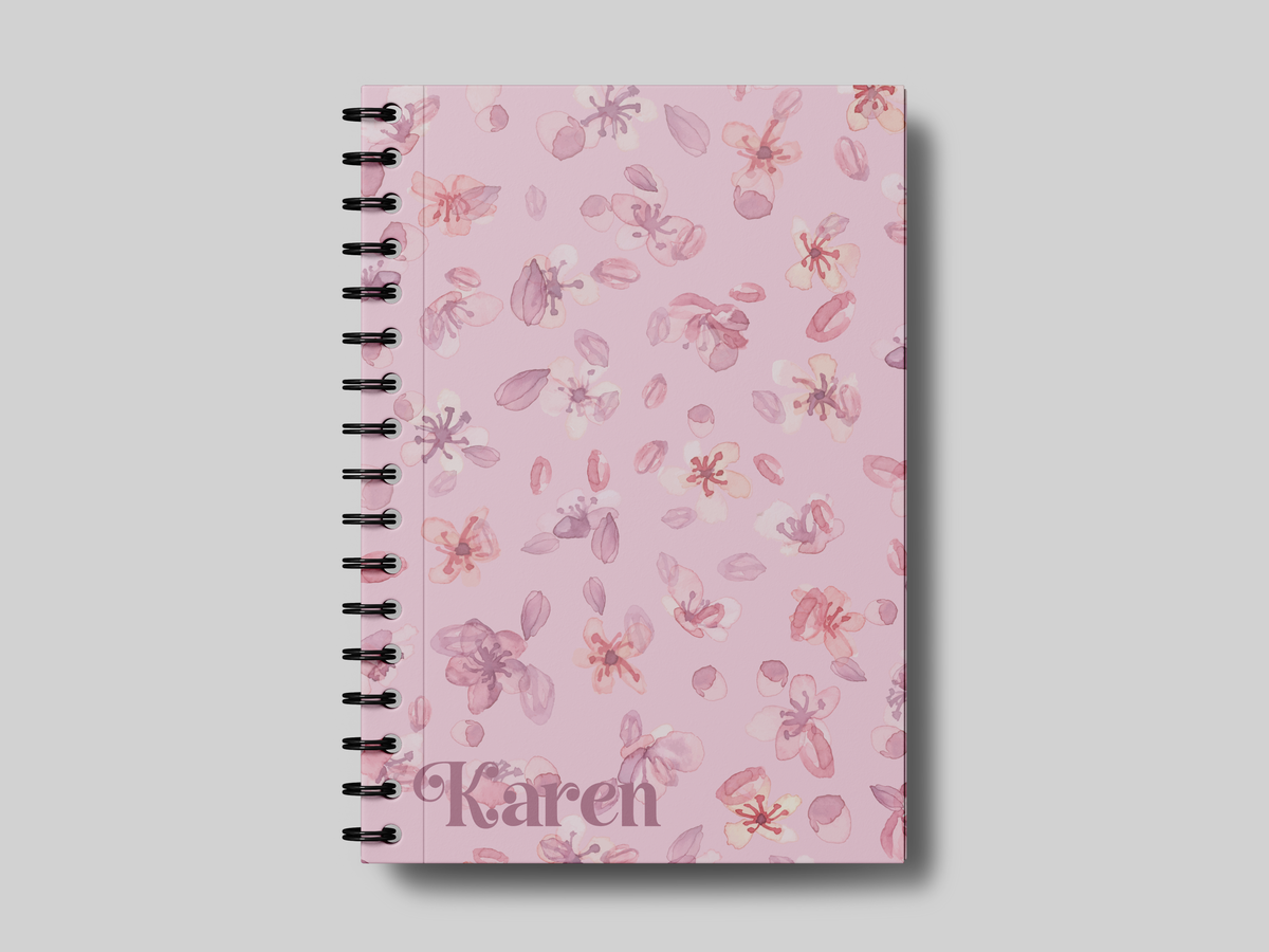 Soft Flowery Pattern 2 + Name - Planner | Agenda