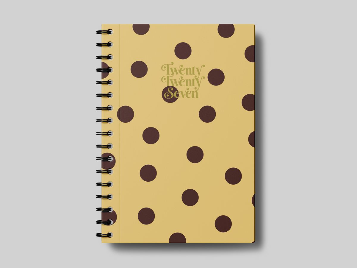 2027 Foil Yellow Polka - Planner | Agenda