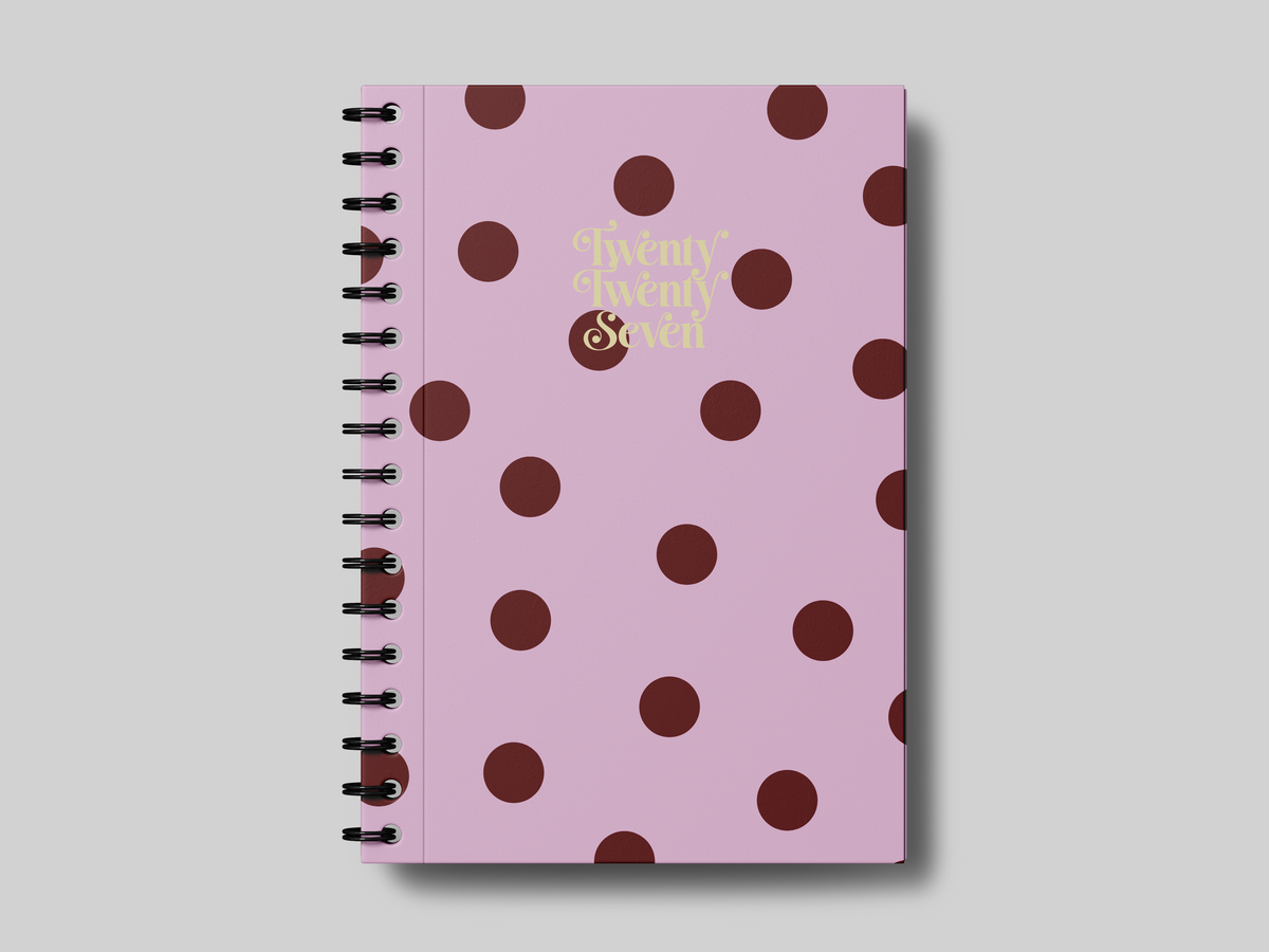 2027 Foil Pink Polka - Planner | Agenda