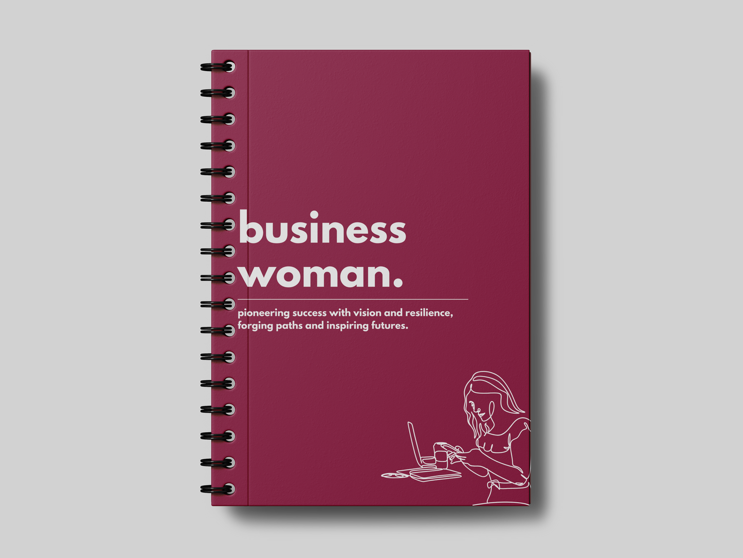 Minimal Business Woman University Planner