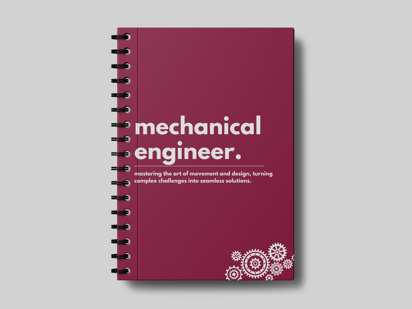 Minimal Mechanical Engineer University Planner