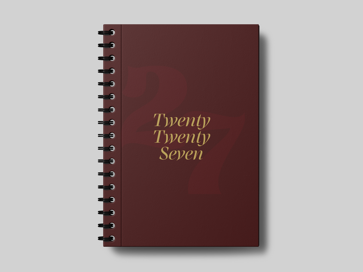 Minimal Twenty Twenty Seven Foil- Planner | Agenda