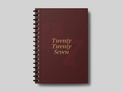 Minimal Twenty Twenty Seven Foil- Planner | Agenda