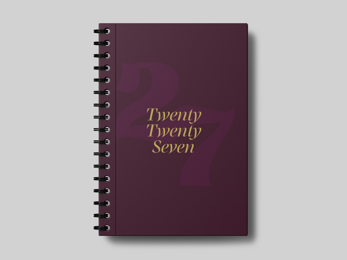Minimal Twenty Twenty Seven Foil- Planner | Agenda