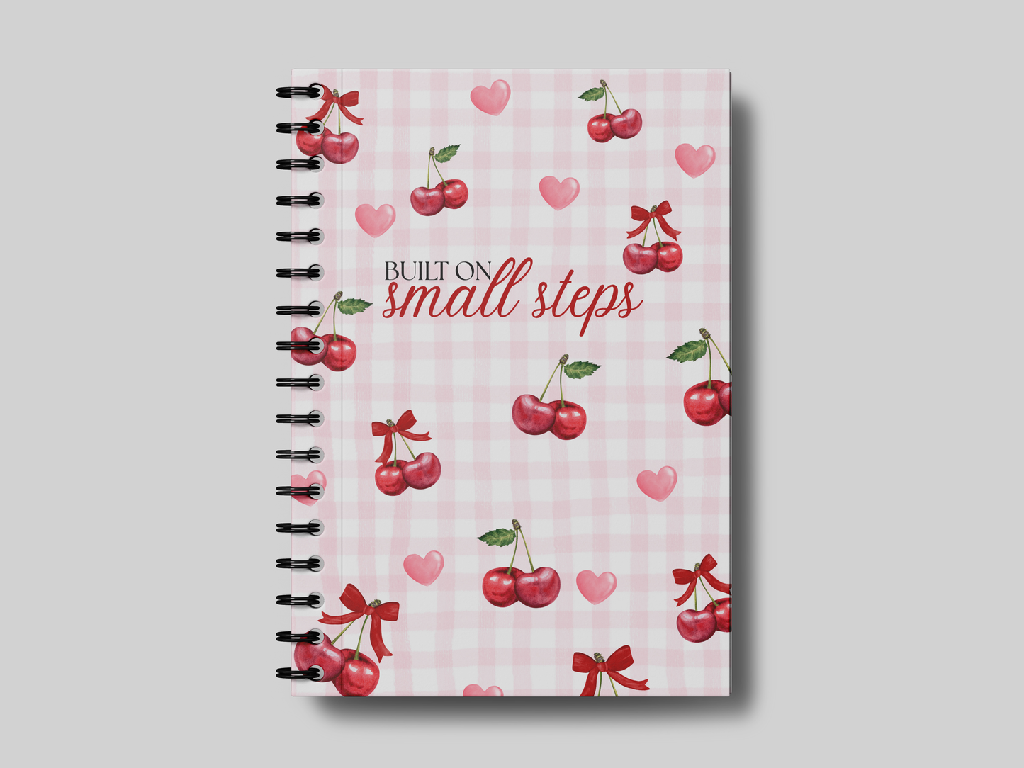 Built on Small Steps Cherry Pattern