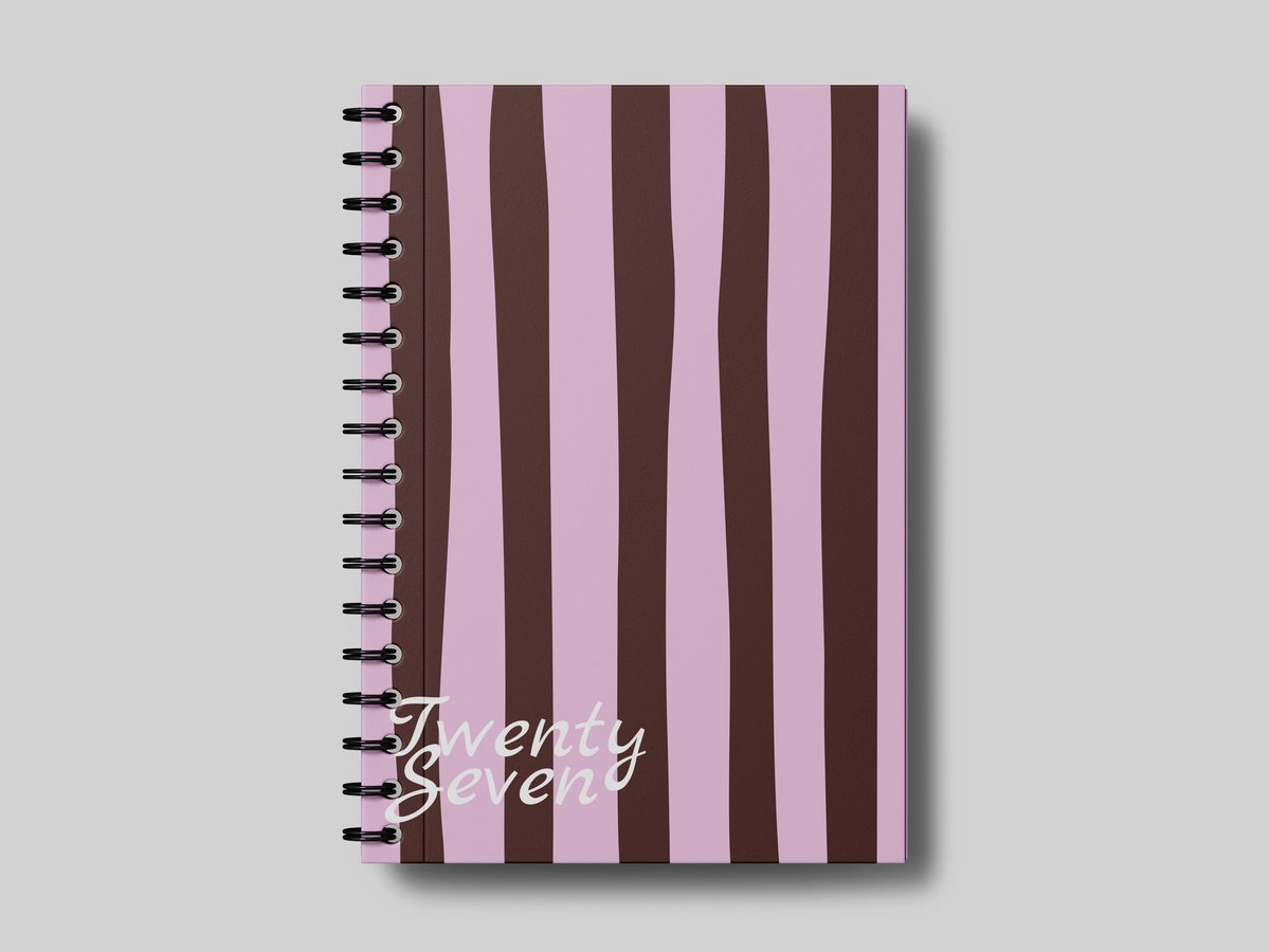 Mocha Blush Stripes  2027 - Planner | Agenda