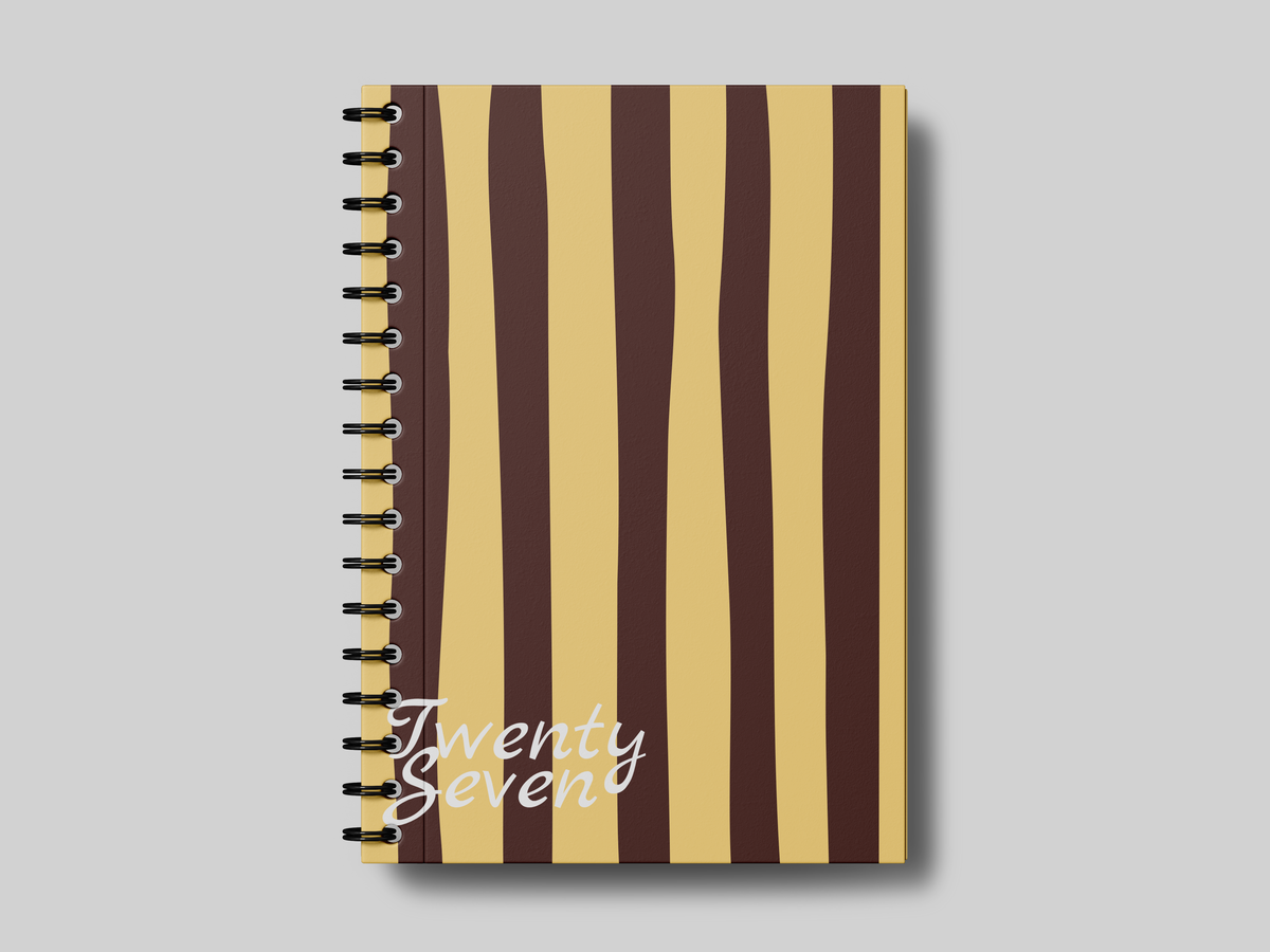 Mocha Sunshine Stripes  2027 - Planner | Agenda