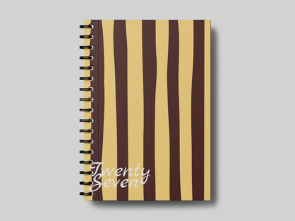 Mocha Sunshine Stripes  2027 - Planner | Agenda
