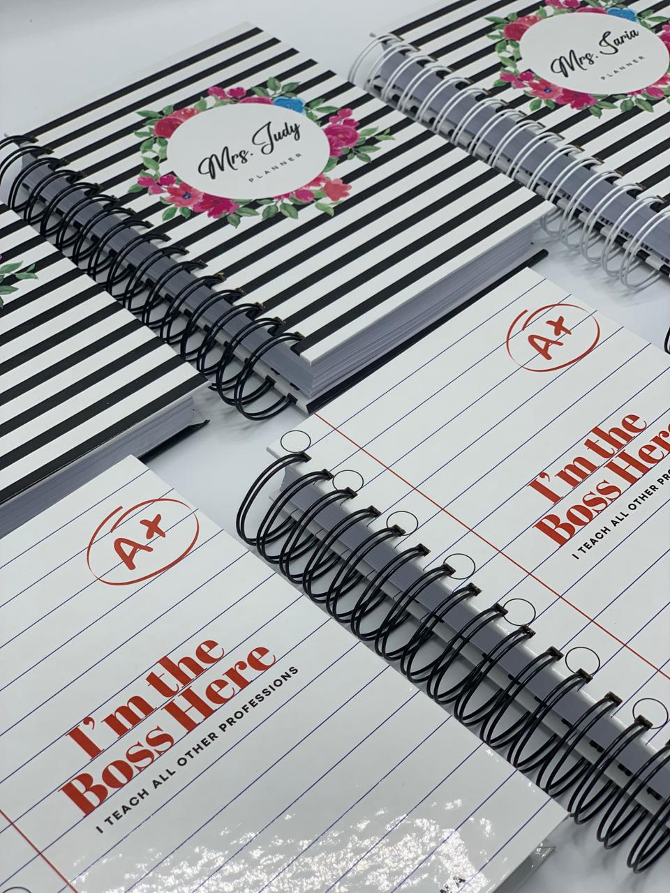 Large Stripes Teacher Planner