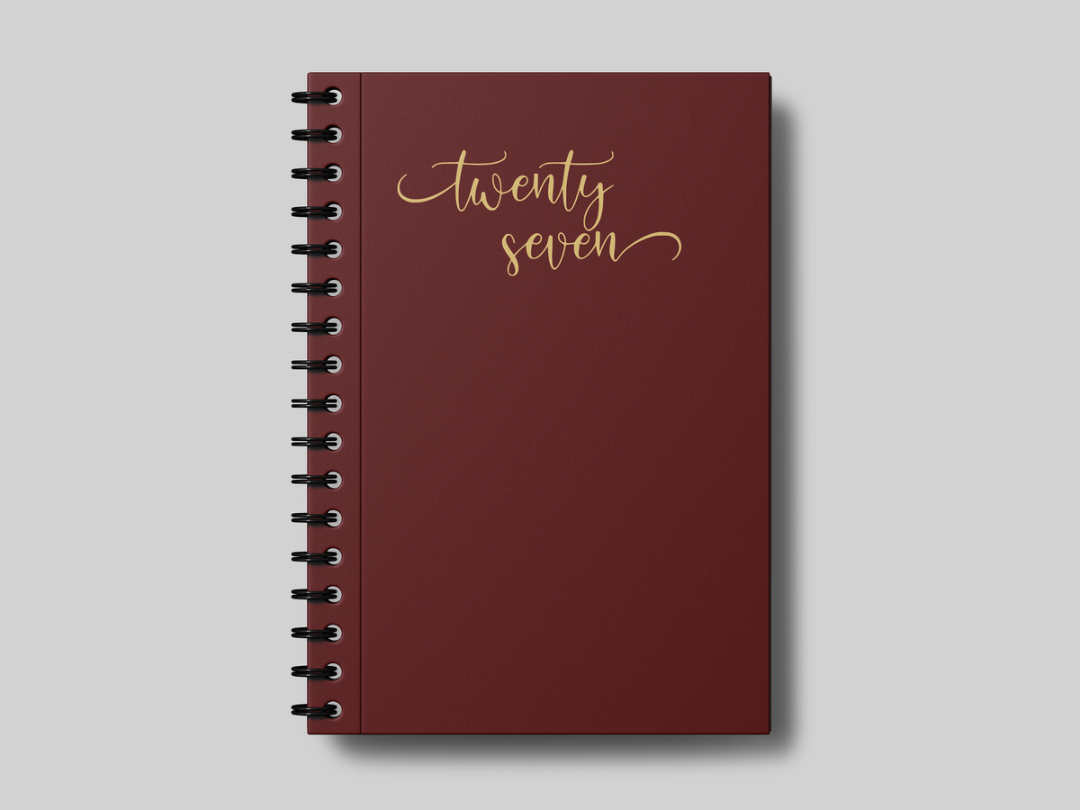 Minimal Twenty Seven Foil 3 -  Planner | Agenda