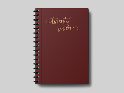 Minimal Twenty Seven Foil 3 -  Planner | Agenda