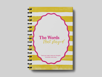 Words that Stayed 2- Reading Review Journal